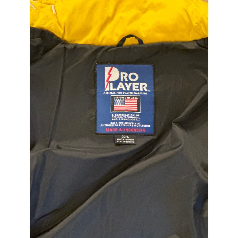 Pro Player Pittsburgh Steelers NFL Puffer Jacket Coat Size GD/L Black Yellow - Picture 6 of 8